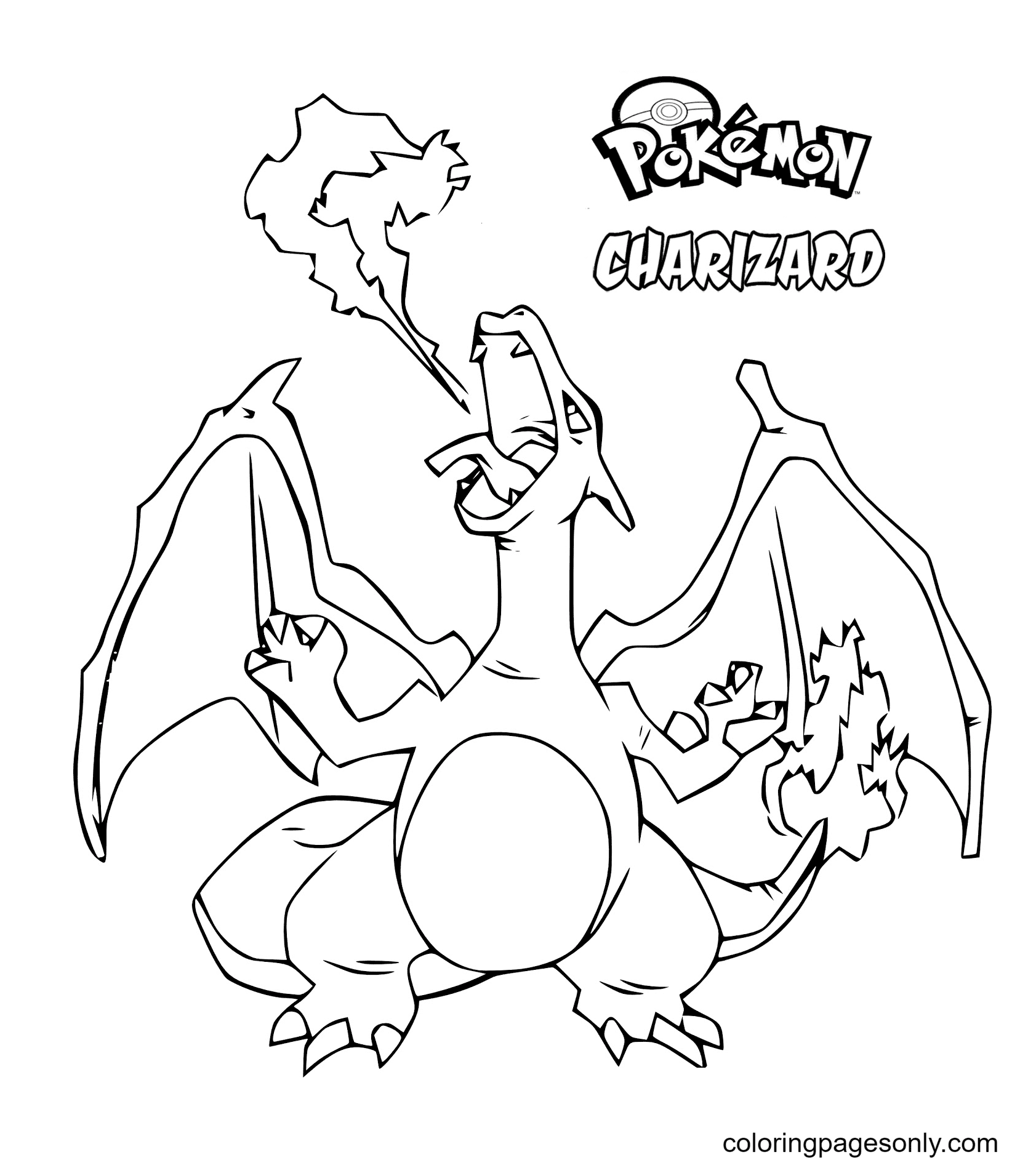 Charizard coloring pages