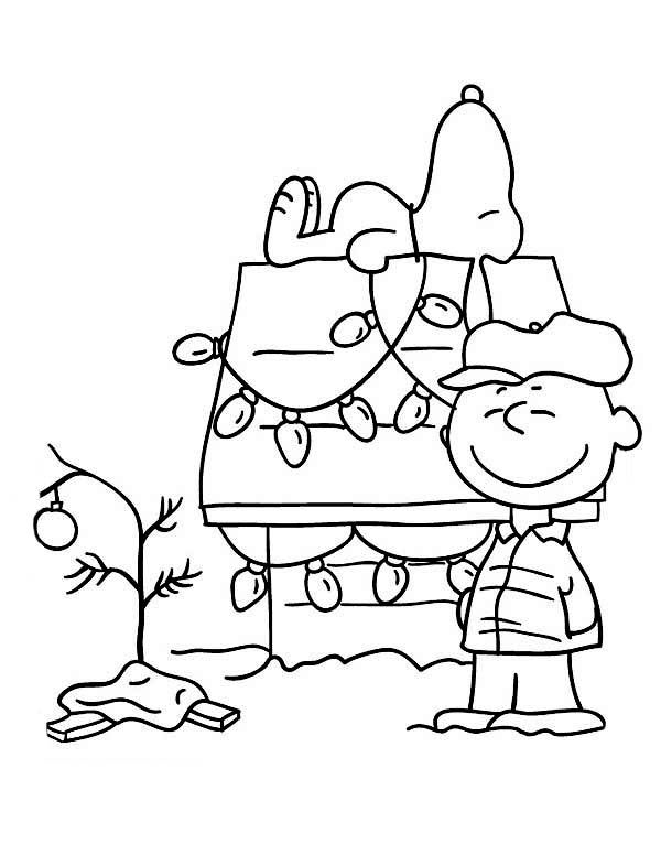 Free printable charlie brown christmas coloring pages for kids