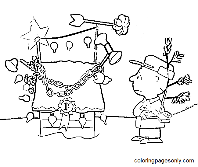 Charlie brown christmas coloring pages printable for free download