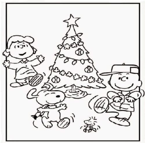 Free a charlie brown christmas coloring pages printable