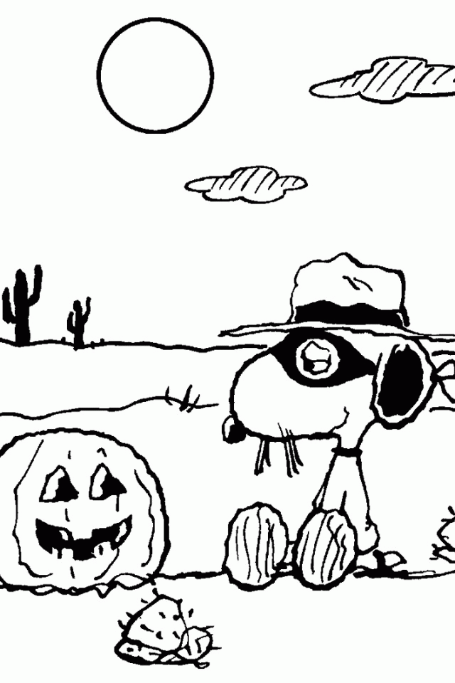 Charlie brown halloween coloring pages printable for free download