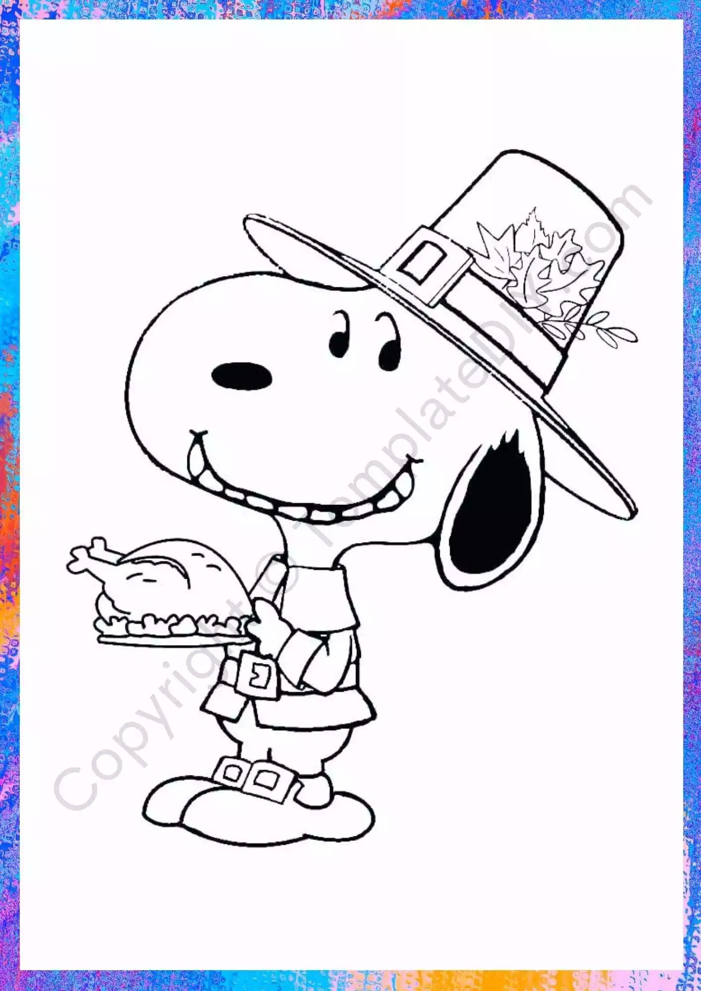 Charlie brown thanksgiving coloring pages template in pdf snoopy coloring pages thanksgiving snoopy thanksgiving coloring pages