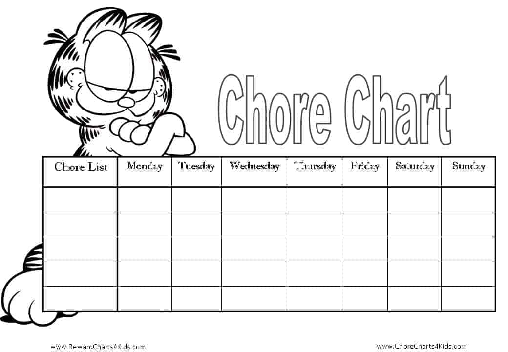 Chore charts for kids