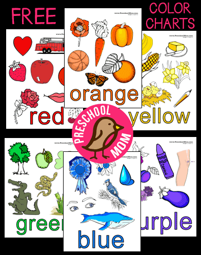 Free printables color charts