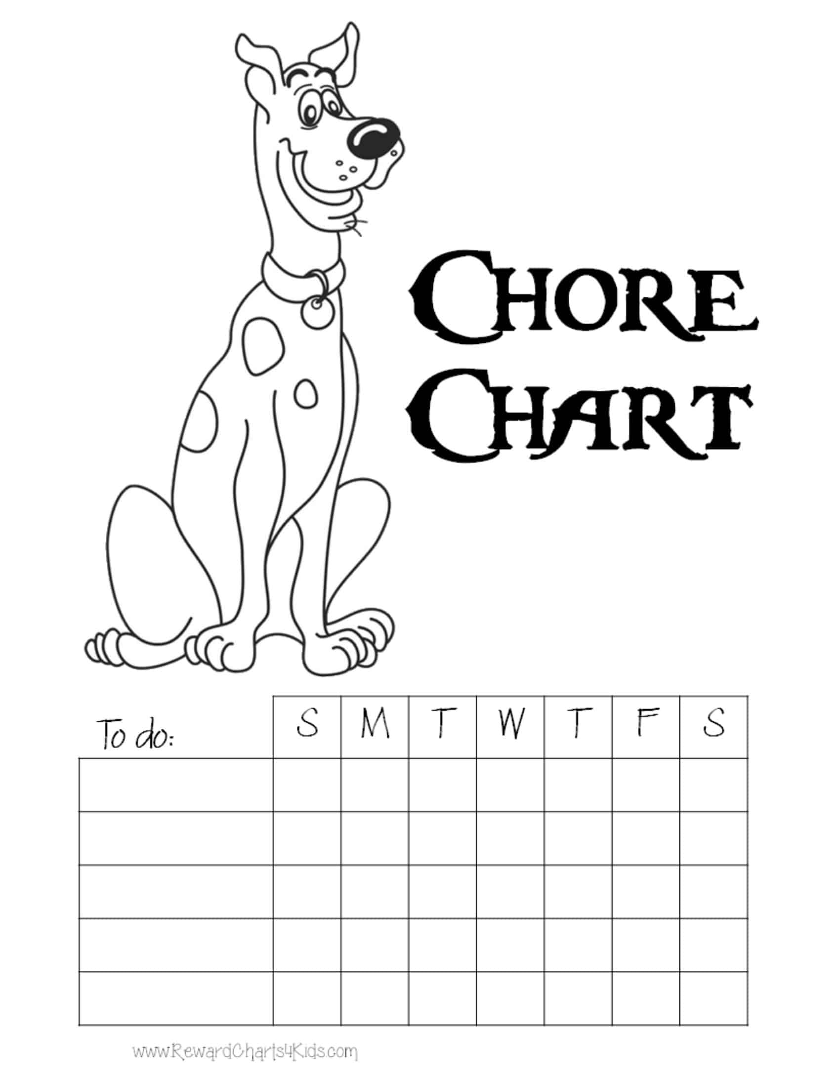 Chore charts for kids