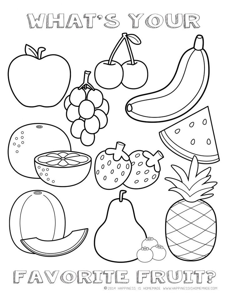 Printable healthy eating chart coloring pages
