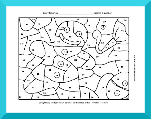 Behavior charts that kids can color