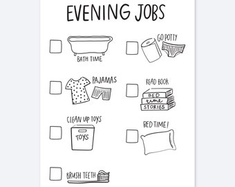 Kids chore chart coloring page az