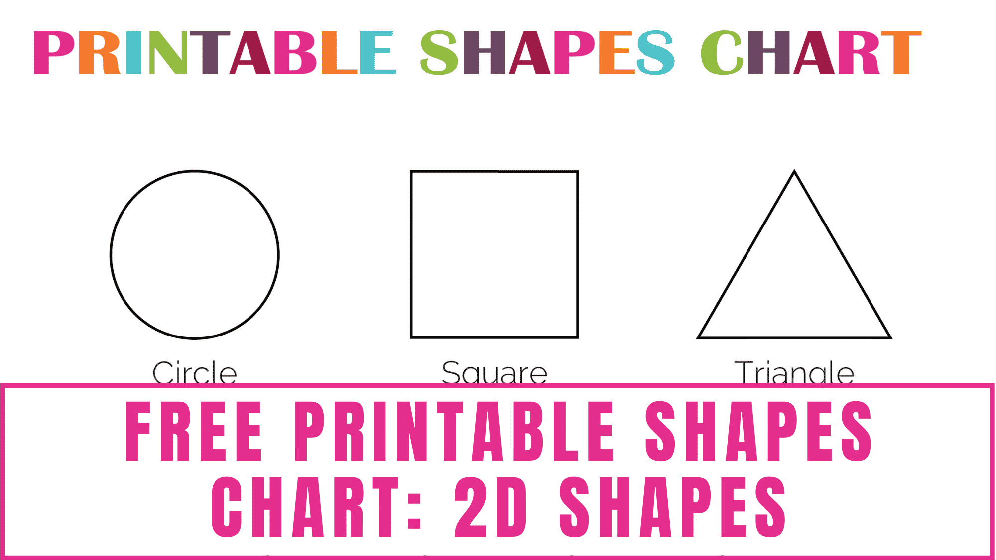 Free printable shapes chart d shapes
