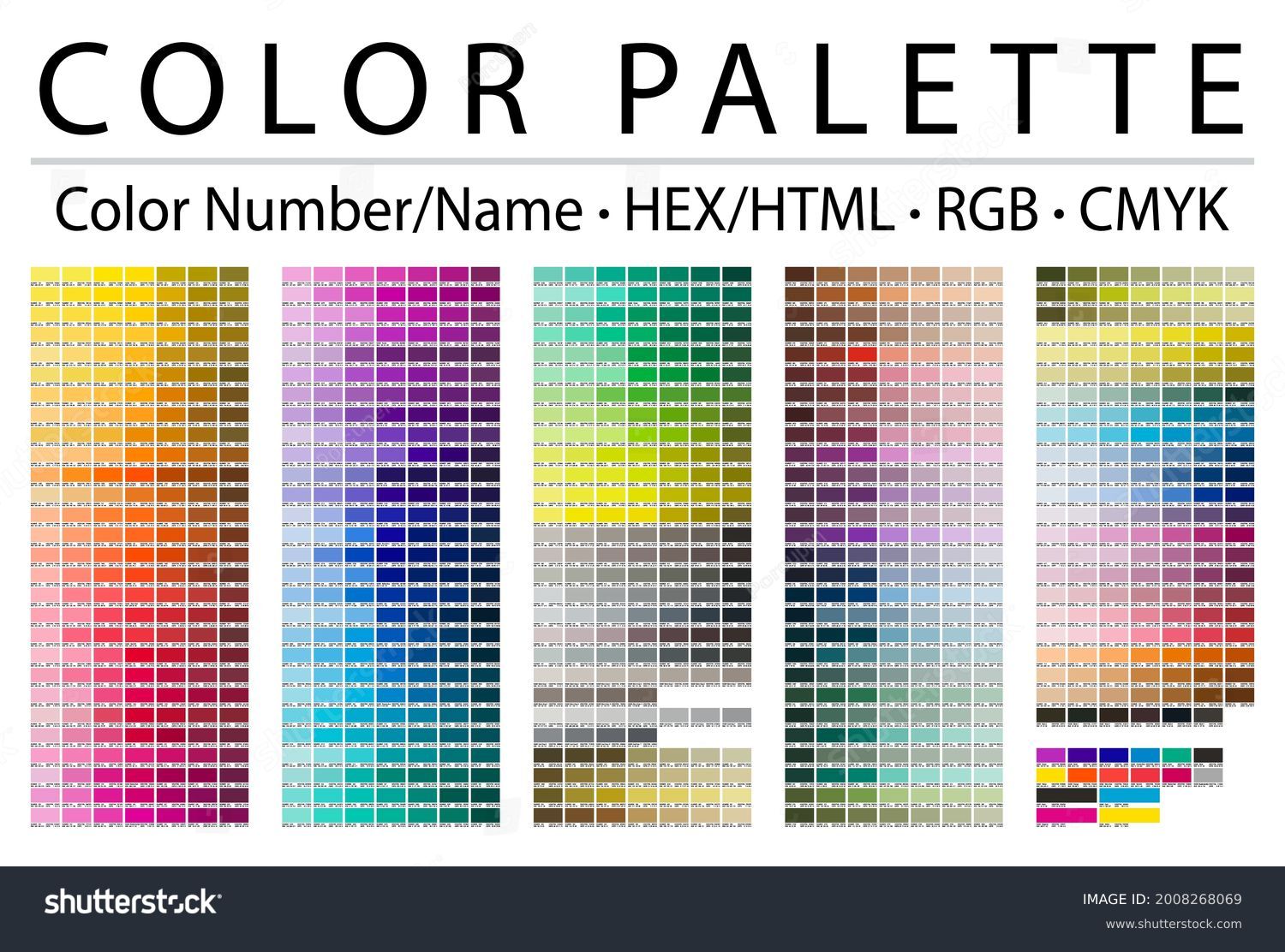 Thousand color chart royalty