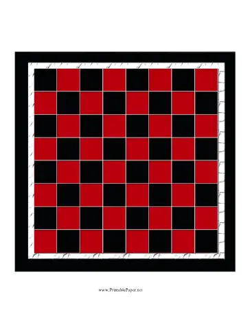 Printable checkerboard