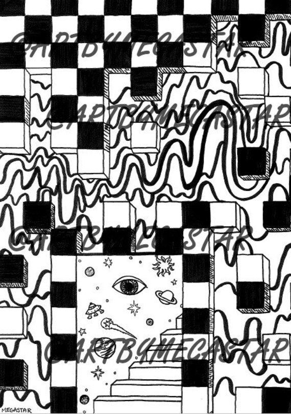 Download printable coloring book page space checkerboard coloring sheet coloring page home activity unique cool coloring book page