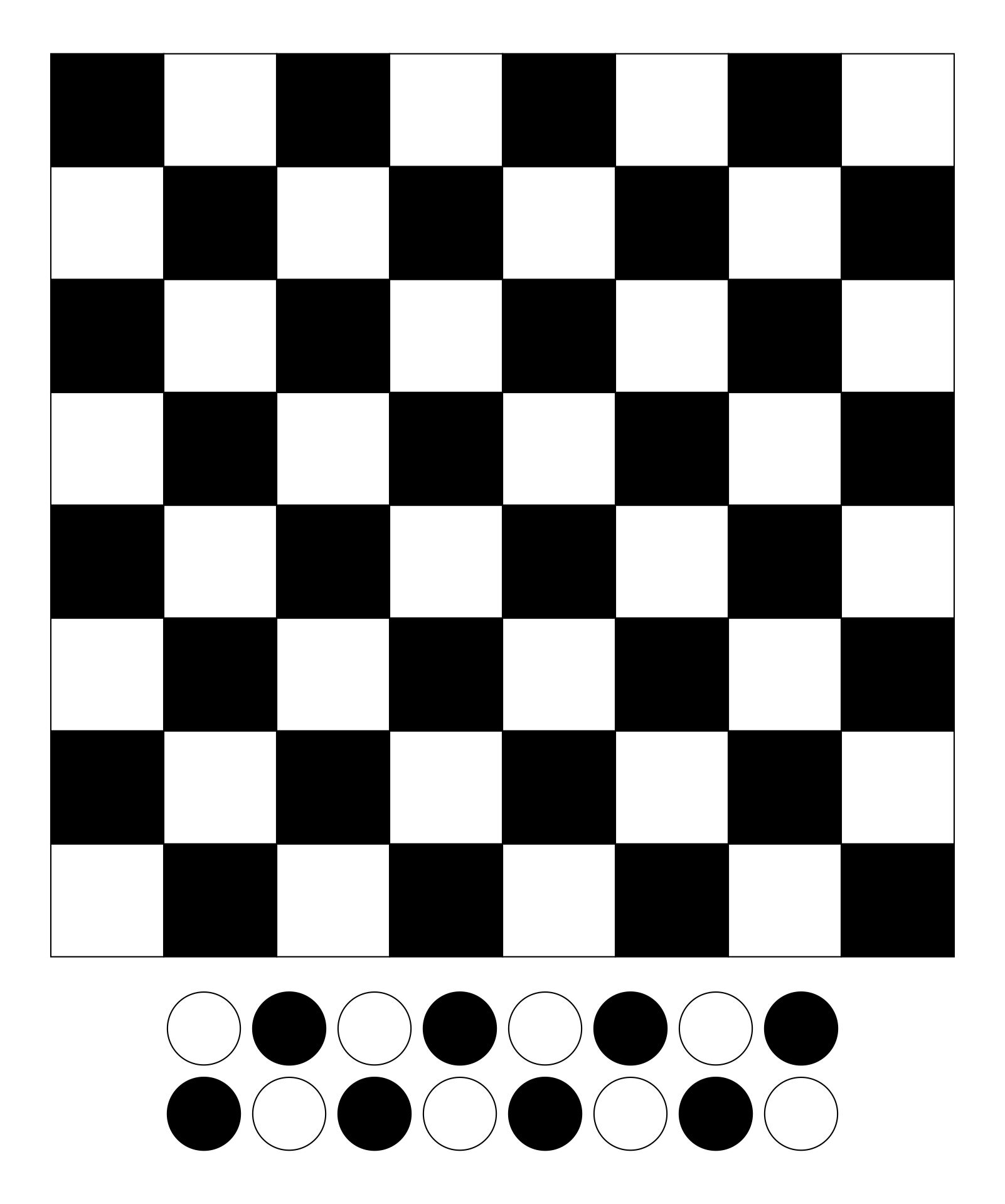 Best printable checkerboard game pdf for free at