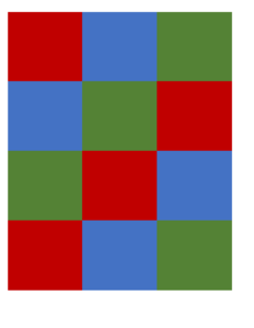 Montessori checkerboard colored printable document gmn