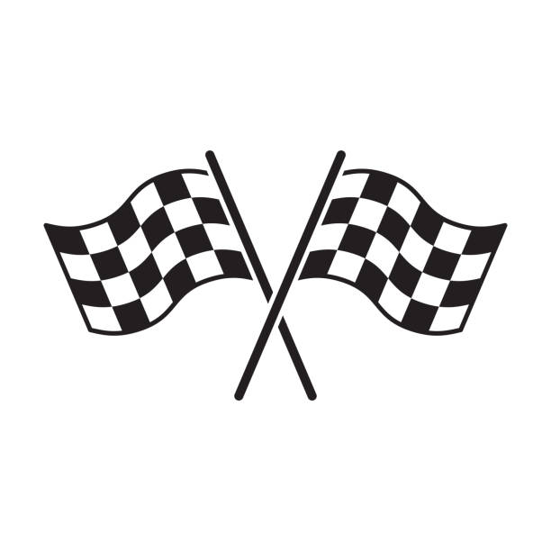 Checkered flag stock illustrations royalty
