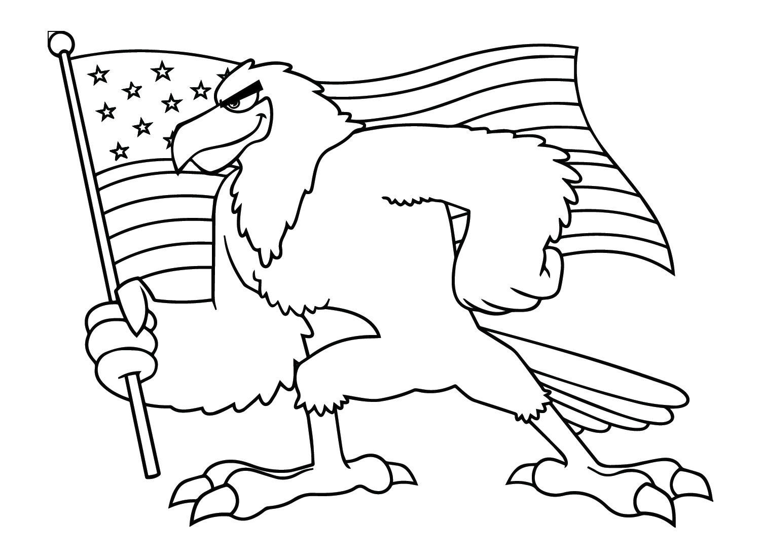 American flag coloring pages printable for free download