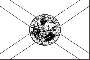 Florida state flag coloring page