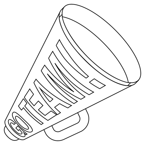 Megaphone coloring page free printable coloring pages
