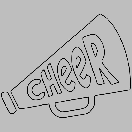 Cheer megaphone outline organic short