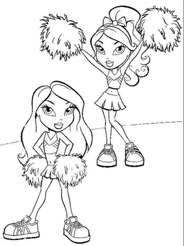 Coloring pages best cheerleading coloring pages