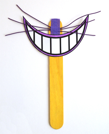 Cheshire cat grin pop goes the page