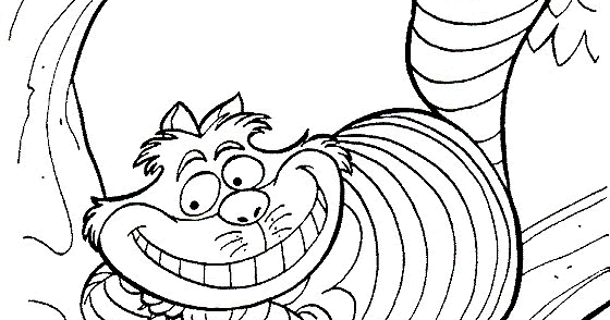 Disney coloring pages alice in wonderland colouring pictures