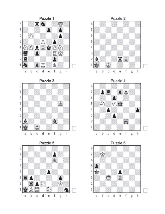 Chess puzzles in two moves printable pdf with answers instant download chess gift chess book chess game chess problems instant download