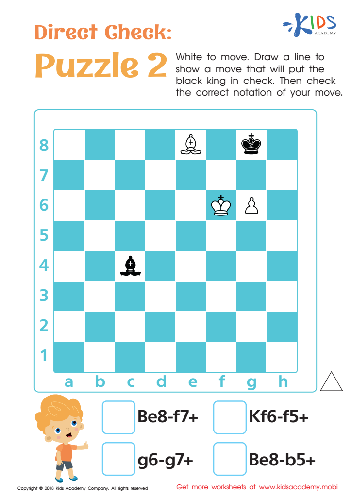 Free chess worksheets puzzles