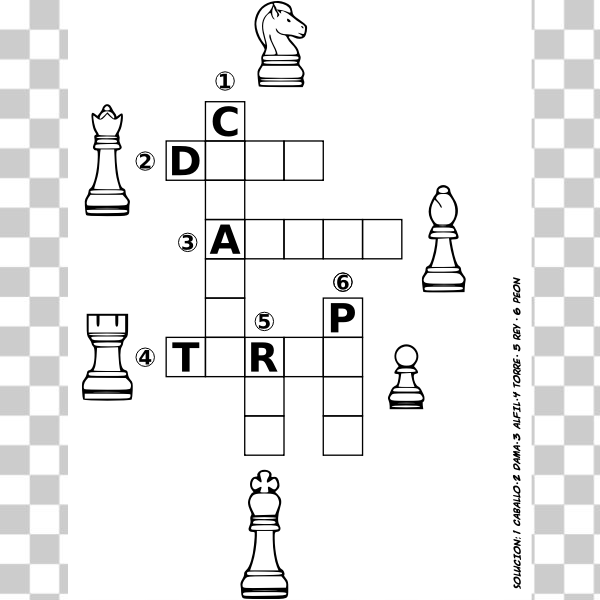 Free svg puzzle with chess pieces