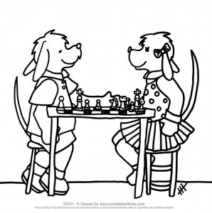 Chess game coloring page â printables for kids â free word search puzzles coloring pages and other activities