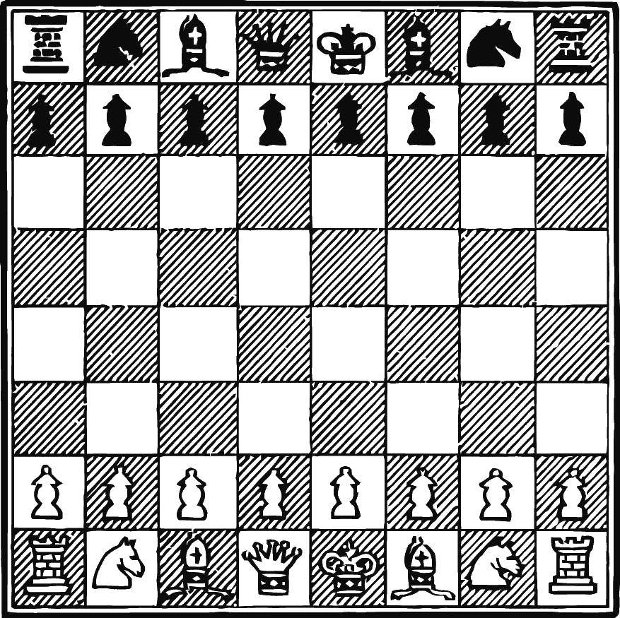 Online coloring pages coloring page chess chess download print coloring page