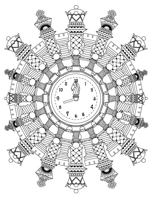 Chess mandala advanced coloring page for adults mandala coloring pages free coloring pages coloring pages