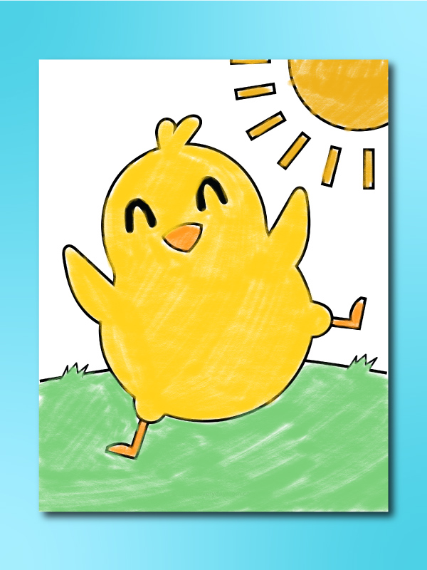 Chick coloring pages for kids free printable