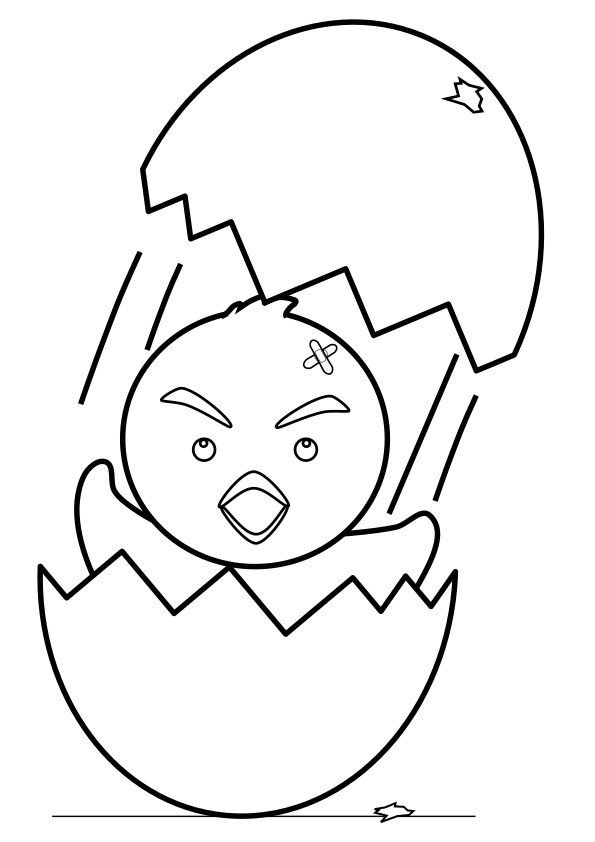 Chick drawing for coloring page free printable nurieworld