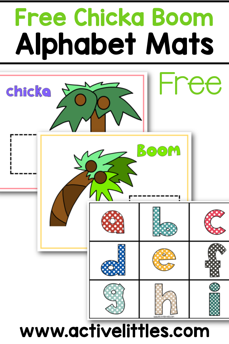 Free chicka chicka boom boom alphabet mats