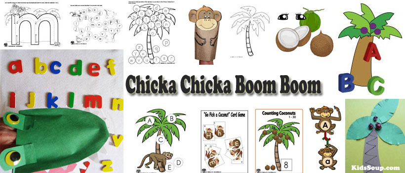 Chicka chicka boom boom letters of the alphabet preschool activities