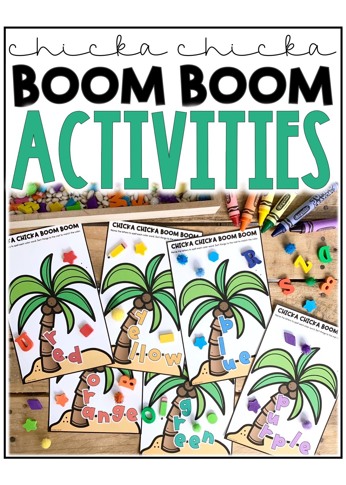 Chicka chicka boom boom activities for preschool and kindergarten â alleah maree