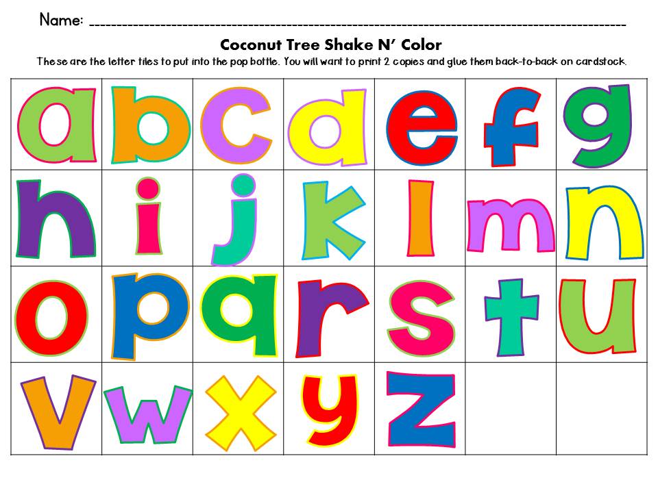 Kindergarten kel learnin letters with chicka chicka boom boom