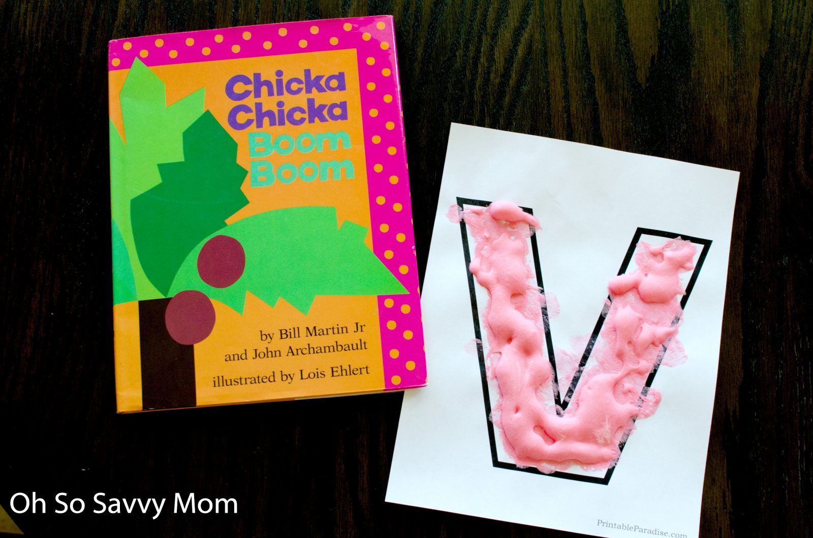 Chicka chicka boom boom activity gets kids excited about letters