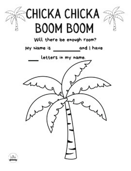 Printable chicka chicka boom boom letter activities by the teaching playground