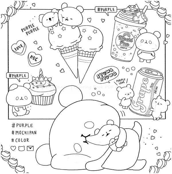 Mochi coloring pages printable for free download