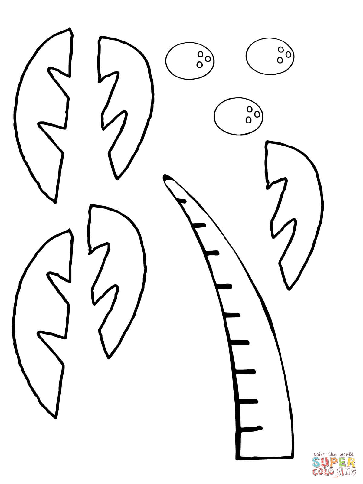 Chicka chicka boom boom cutouts coloring page free printable coloring pages