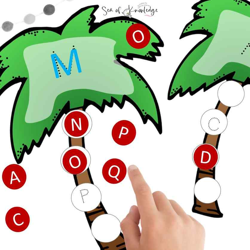Chicka chicka boom boom tree activity abc order printable game