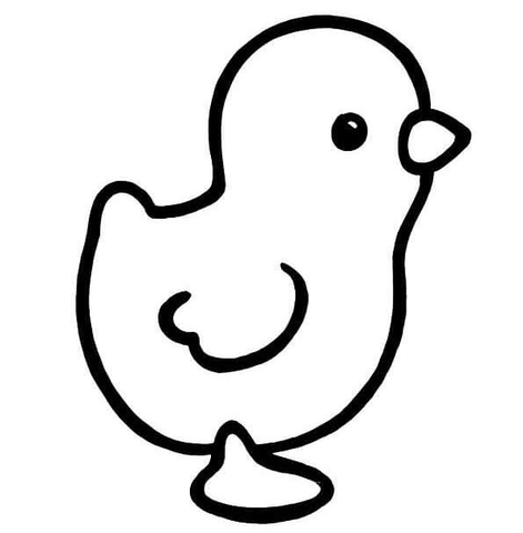 Chicken outline coloring page free printable coloring pages