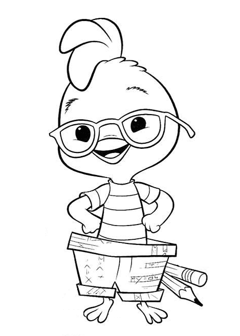 Chicken little coloring pages printable for free download