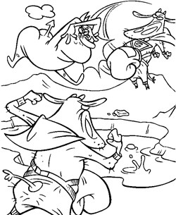 Cow and chicken coloring pages all kids network