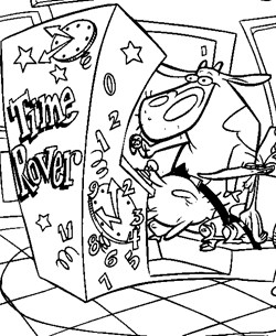 Cow and chicken coloring pages all kids network