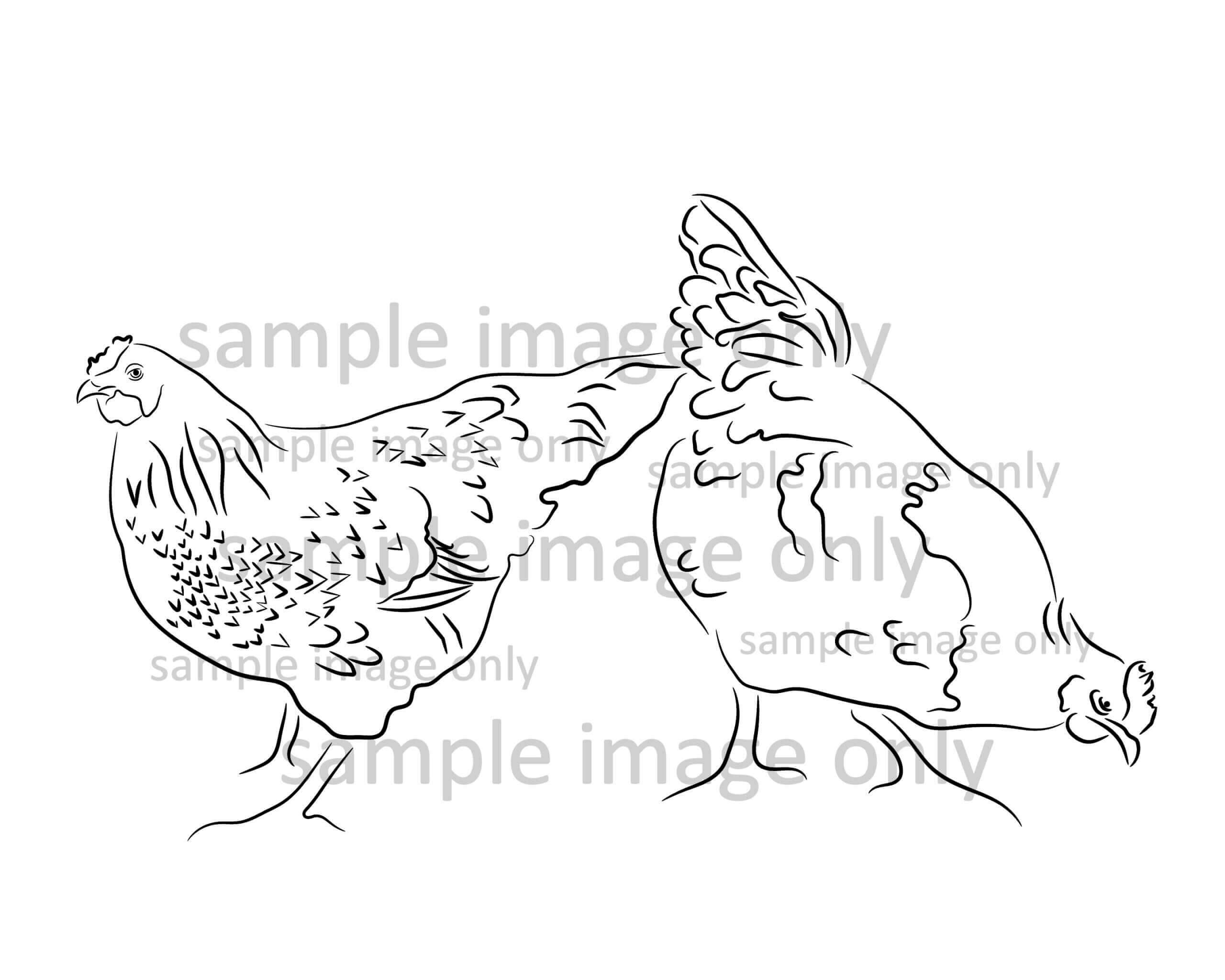Chickens template