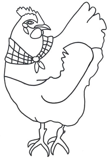 Chickenstenciltemplate chicken pattern free stencils chicken art