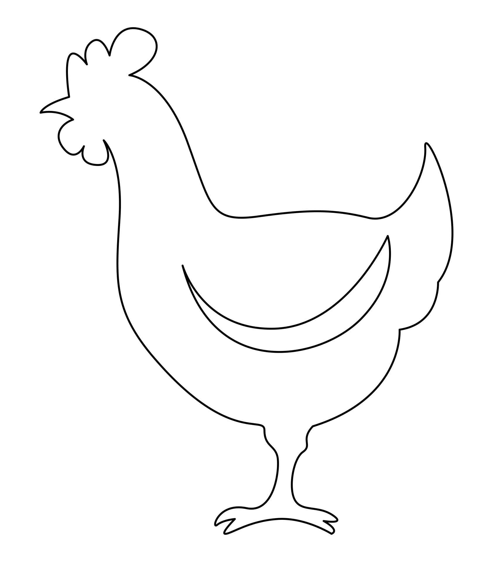 Best chicken stencils free printable pdf for free at